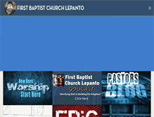 Tablet Screenshot of fbclepanto.com